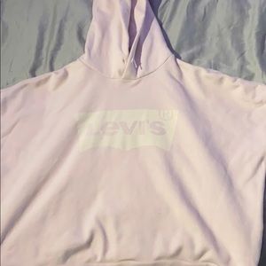 Pale pink Levi’s hoodie